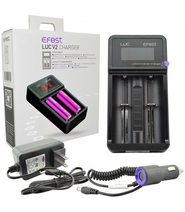 Efest Luc V2 With Car Charger and Au Plug